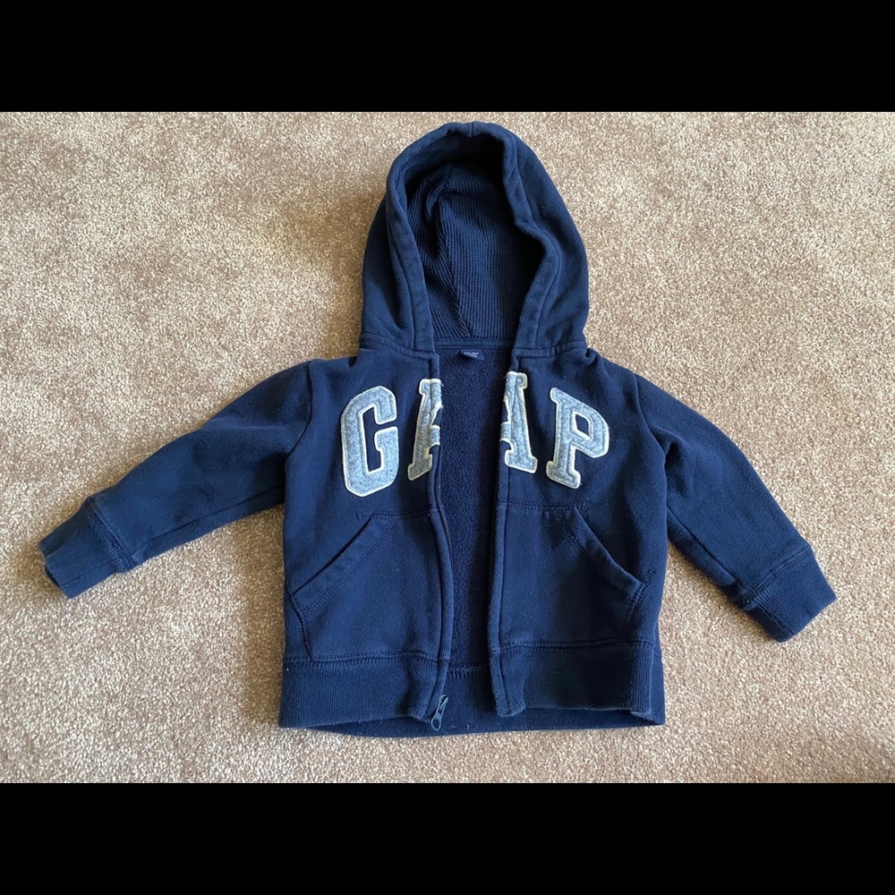 2T Gap Zip Up Hoodie Sweatshirt